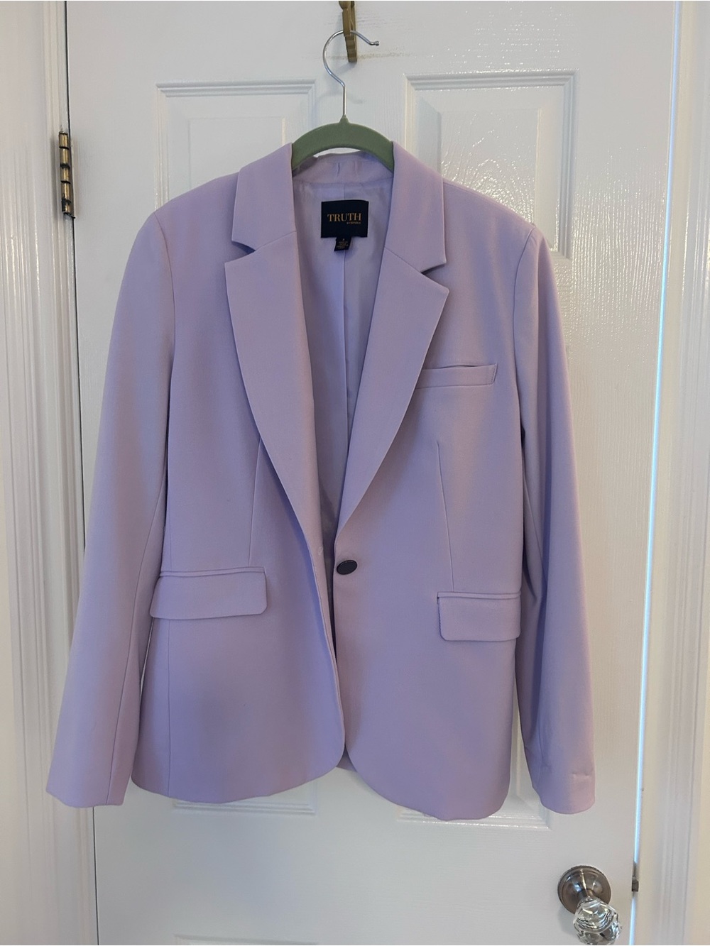 Truth Lavender Tailored Single-Button Blazer